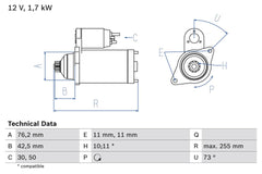 Anlasser Starter für VW AUDI SEAT SKODA PASSAT B6 Variant GOLF V CC JETTA III