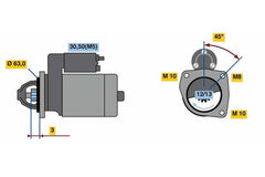 Anlasser Starter für RENAULT DACIA NISSAN MERCEDES-BENZ KANGOO Rapid / GRAND II