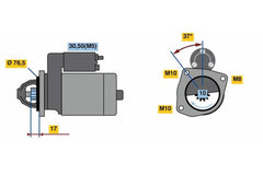 Anlasser Starter für RENAULT NISSAN OPEL MASTER III Kasten Pritsche/Fahrgestell
