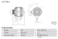 Lichtmaschine Generator für BMW 3 5 Touring Coupe Cabriolet Z3 Roadster Compact