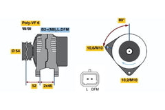 Lichtmaschine Generator für PEUGEOT CITROËN FIAT LANCIA RENAULT PARTNER