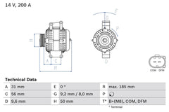 Lichtmaschine Generator für MERCEDES-BENZ E-KLASSE C-KLASSE T-Model Sportcoupe