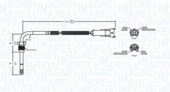 Sensor Abgastemperatur für FIAT STILO MULTIPLA Multi Wagon