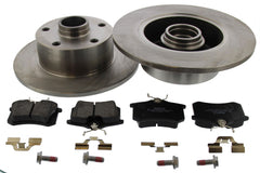 Bremsensatz Scheibenbremse Hinterachse für AUDI CITROËN FIAT FORD LANCIA