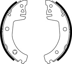 Bremsbackensatz Hinterachse für SKODA FAVORIT Forman Pick-up