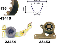 Zahnriemensatz für CITROËN LADA PEUGEOT ROVER TALBOT BX Break VISA ZX C15