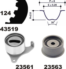 Zahnriemensatz für TOYOTA COROLLA Kombi Compact Liftback STARLET