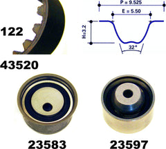 Zahnriemensatz für MITSUBISHI GALANT VIII Kombi SPACE RUNNER
