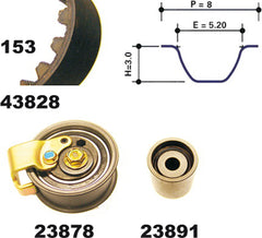 Zahnriemensatz für AUDI VW A4 B5 Avant A6 C4 C5 CABRIOLET B3