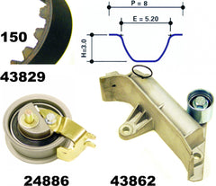Zahnriemensatz für AUDI SEAT SKODA VW A3 A4 B5 Avant A6 C5 TT Roadster