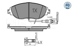 Bremsbelagsatz Scheibenbremse Vorderachse für SEAT SKODA VW ALHAMBRA SUPERB II