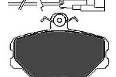 Bremsbelagsatz Scheibenbremse Vorderachse für FIAT LANCIA TEMPRA TIPO DEDRA