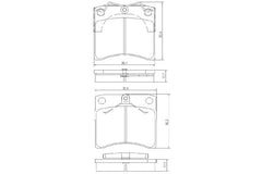 Bremsbelagsatz Scheibenbremse Vorderachse für VW TRANSPORTER T4 Kasten Bus