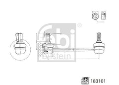 Koppelstange Stabilisator Vorderachse rechts für MITSUBISHI FUSO (MITSUBISHI)