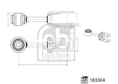 Koppelstange Stabilisator Hinterachse für MAN VW TGE Kasten