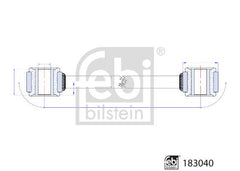 Koppelstange Stabilisator Hinterachse für MERCEDES-BENZ SPRINTER 3-t Tourer Bus