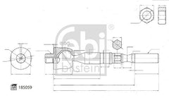 Axialgelenk Spurstange Vorderachse für NISSAN CABSTAR NT400