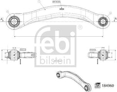 Querlenker Hinterachse hinten links für AUDI A6 Allroad C8 Avant A7 Sportback