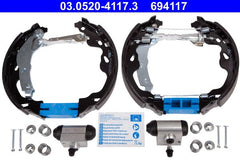 Bremsbackensatz Hinterachse für CITROËN PEUGEOT TOYOTA C1 107 AYGO