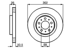 Bremsscheibe Vorderachse für VOLVO C70 I Cabriolet Coupe S70 V70