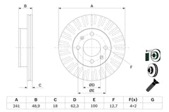 Bremsscheibe Vorderachse für HYUNDAI KIA i10 I II PICANTO