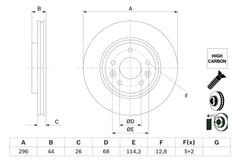 Bremsscheibe Vorderachse für RENAULT KOLEOS II