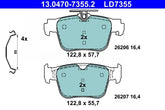 Bremsbelagsatz Scheibenbremse Hinterachse für AUDI CUPRA SEAT SKODA VW A3