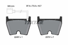 Bremsbelagsatz Scheibenbremse Vorderachse für AUDI A3 Limousine Sportback Q3 TT