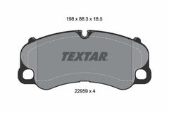 Bremsbelagsatz Scheibenbremse Vorderachse für PORSCHE 911 Cabriolet