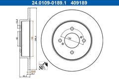 2x Bremsscheibe Hinterachse für SUZUKI SWIFT IV