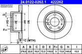 2x Bremsscheibe Vorderachse für IVECO DAILY III Kasten Pritsche/Fahrgestell