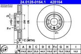 2x Bremsscheibe Vorderachse für OPEL SAAB SIGNUM CC VECTRA C Caravan