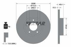 2x Bremsscheibe Vorderachse für AUDI 100 C4 Avant Stufenheck A4 B5 A6