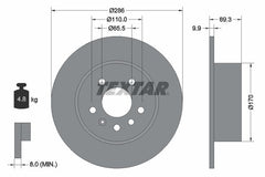 2x Bremsscheibe Hinterachse für OPEL SAAB VECTRA B CC Caravan 9-3 Cabriolet 9-5