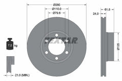 2x Bremsscheibe Vorderachse für OPEL RENAULT MOVANO A Pritsche/Fahrgestell Bus