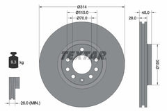 2x Bremsscheibe Vorderachse für OPEL SAAB CADILLAC SIGNUM CC VECTRA C Caravan