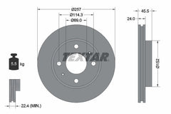 2x Bremsscheibe Vorderachse für HYUNDAI COUPE I ELANTRA III Stufenheck LANTRA