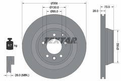 2x Bremsscheibe Hinterachse für AUDI PORSCHE VW Q7 Van CAYENNE TOUAREG
