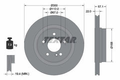 2x Bremsscheibe Hinterachse für MERCEDES-BENZ C-KLASSE T-Model Coupe E-KLASSE
