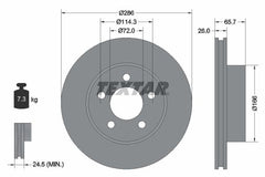2x Bremsscheibe Vorderachse für FORD USA EXPLORER