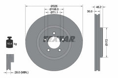 2x Bremsscheibe Vorderachse für DAIMLER JAGUAR SUPER EIGHT S-TYPE II XF I