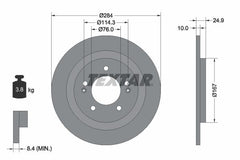 2x Bremsscheibe Hinterachse für HYUNDAI i40 I CW