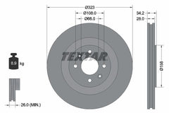 2x Bremsscheibe Vorderachse für CITROËN PEUGEOT DS DS3 Cabriolet 208 I 3