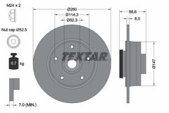 2x Bremsscheibe Hinterachse für RENAULT MEGANE IV Schrägheck Stufenheck