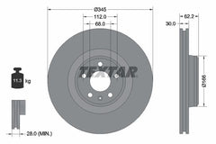 2x Bremsscheibe Vorderachse für AUDI A6 Allroad C7