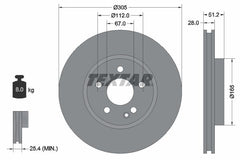 2x Bremsscheibe Vorderachse für MERCEDES-BENZ GLA-KLASSE
