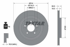 2x Bremsscheibe Hinterachse für HYUNDAI SANTA FE IV Kasten/SUV
