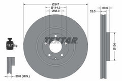 2x Bremsscheibe Vorderachse für MAZDA CX-60 CX-80