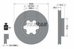 2x Bremsscheibe Vorderachse für NISSAN RENAULT TRUCKS ATLEON CABSTAR E NT400