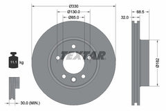 Bremsscheibe Vorderachse rechts für PORSCHE VW CAYENNE TOUAREG VAN